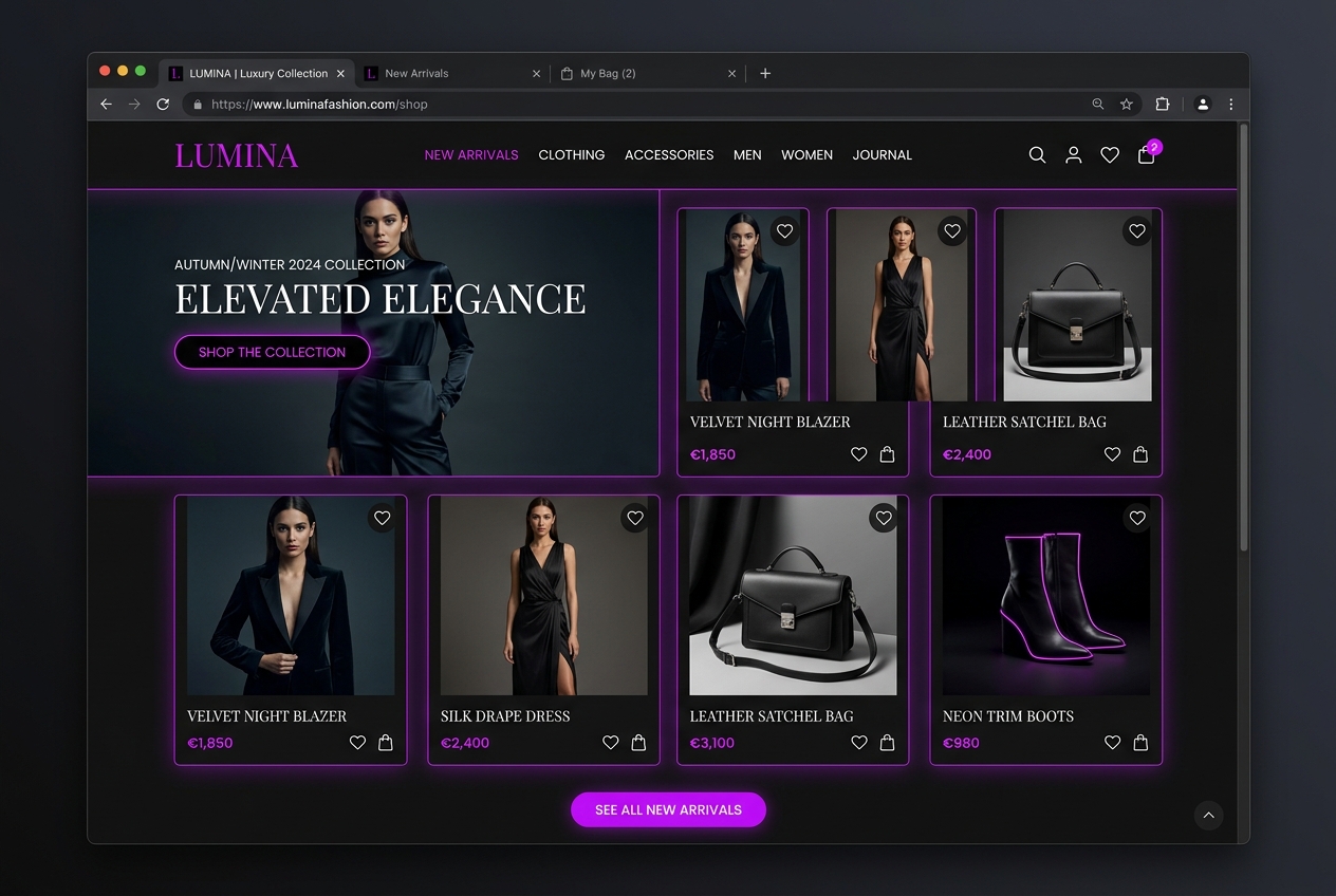 LuxMode - Lüks Moda E-Ticaret Sitesi