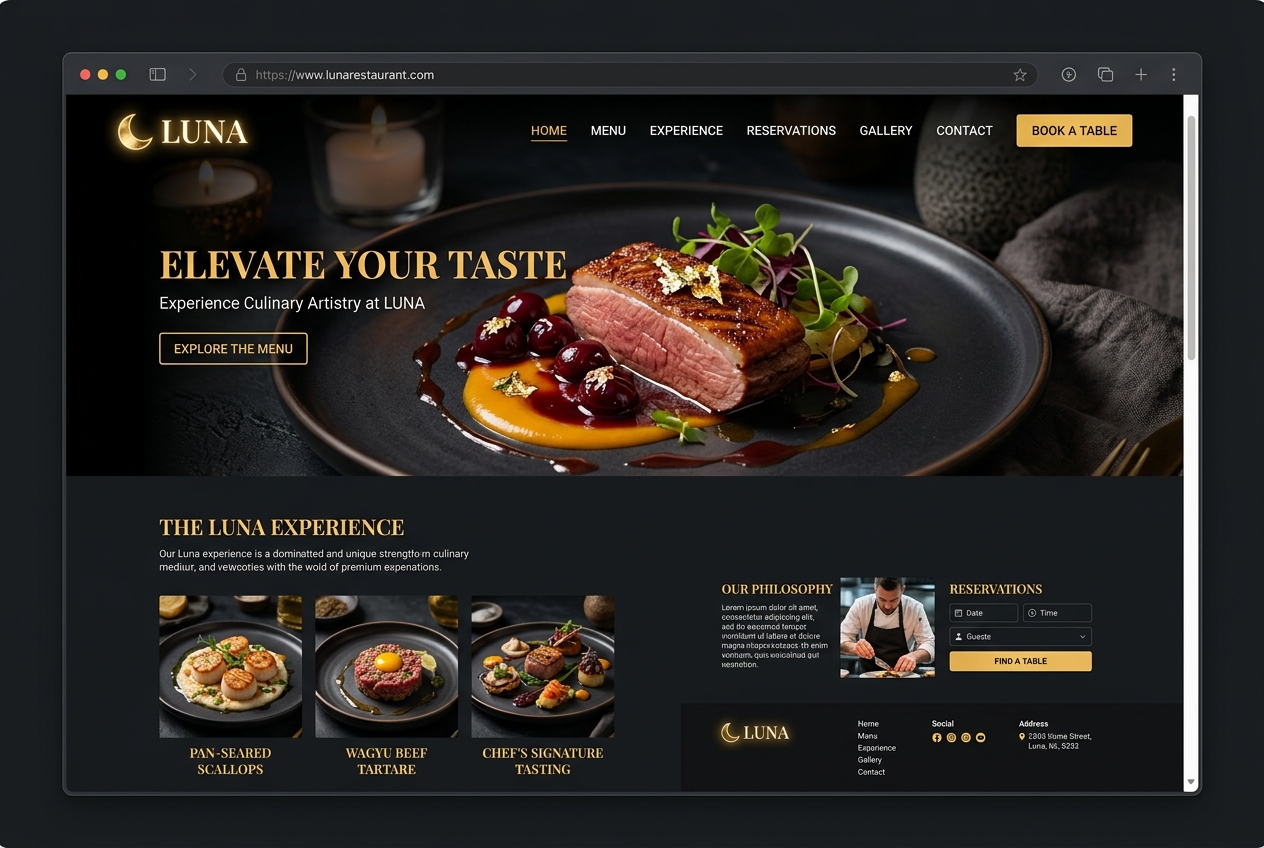 AltınSofra - Premium Restoran Web Sitesi